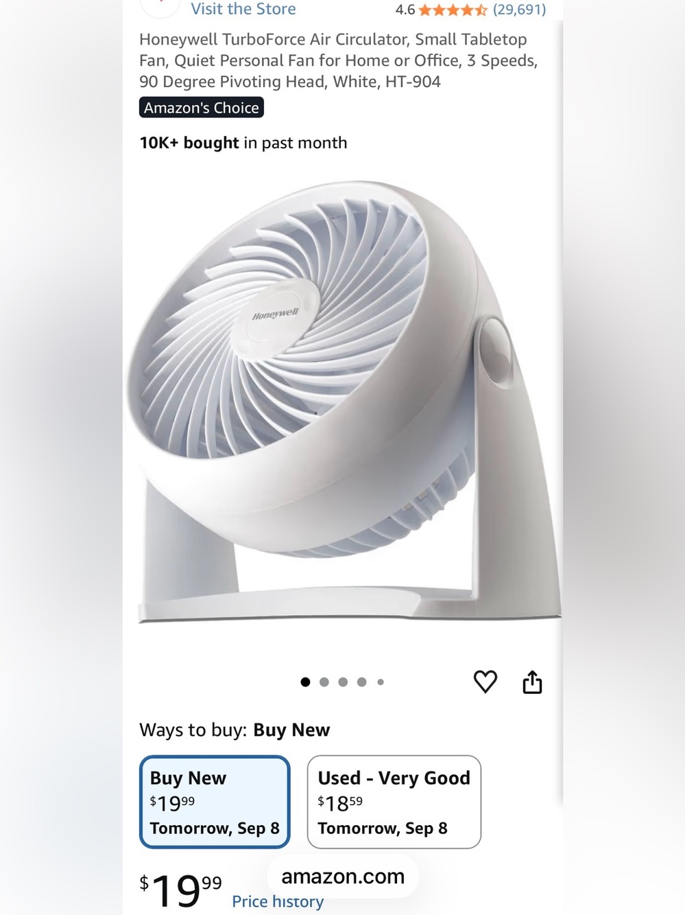Honeywell Fan